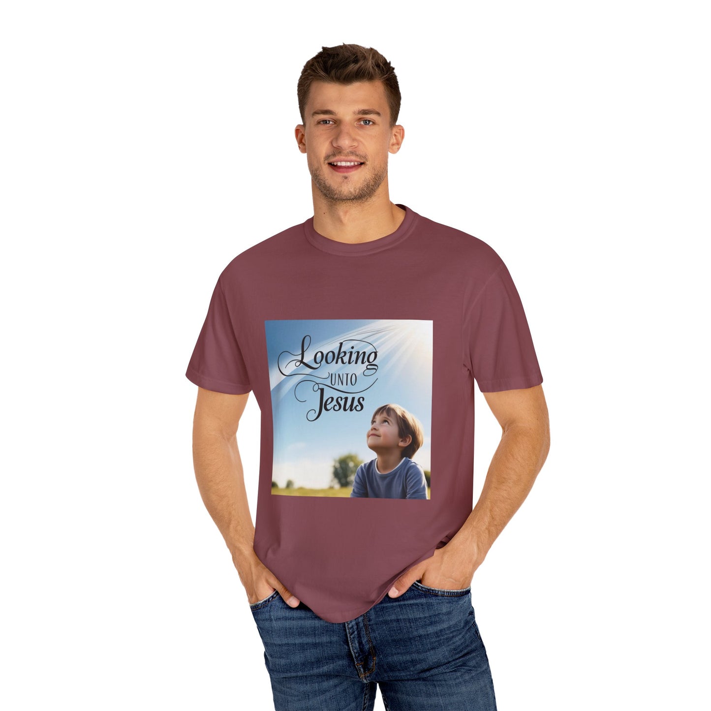 Looking Unto Jesus Unisex T-shirt