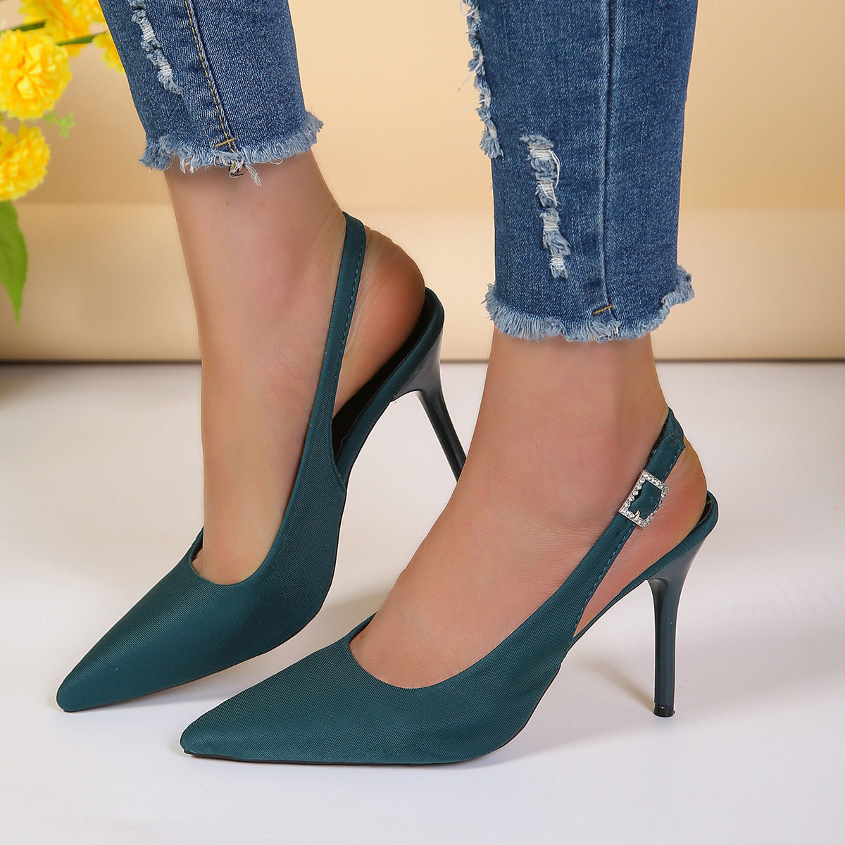 Pointed Toe Stiletto Heel Shoes