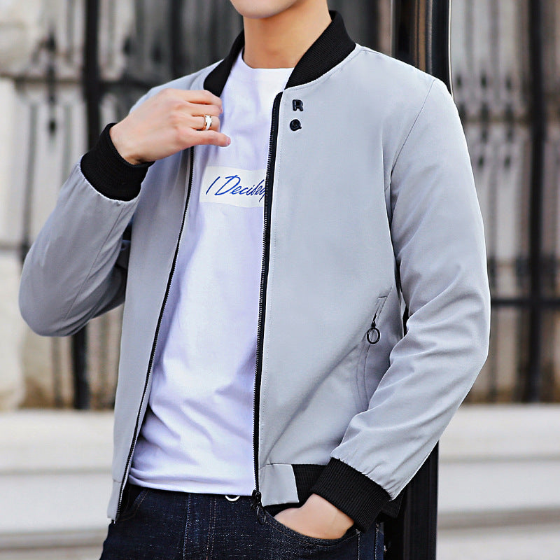 Slim Fit Baseball Coat