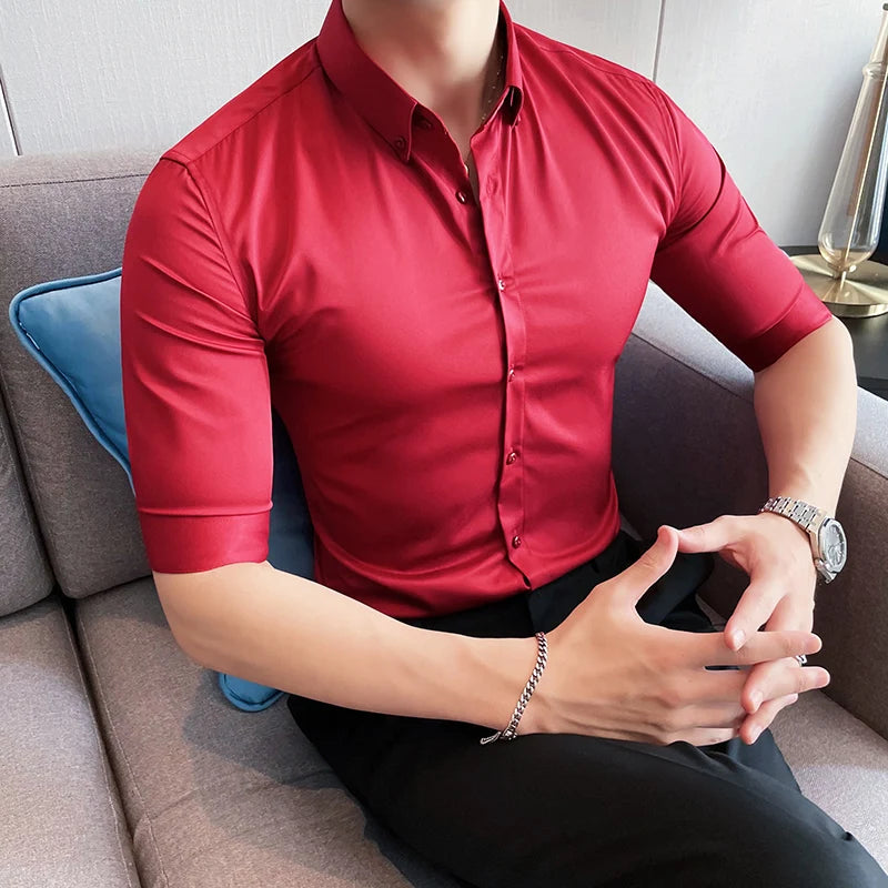 Men's Summer Big Size Half Sleeve Shirt