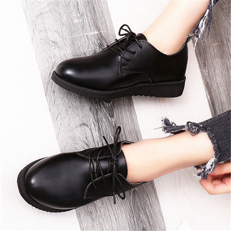 Black Flat-Bottomed Professional Work Shoes