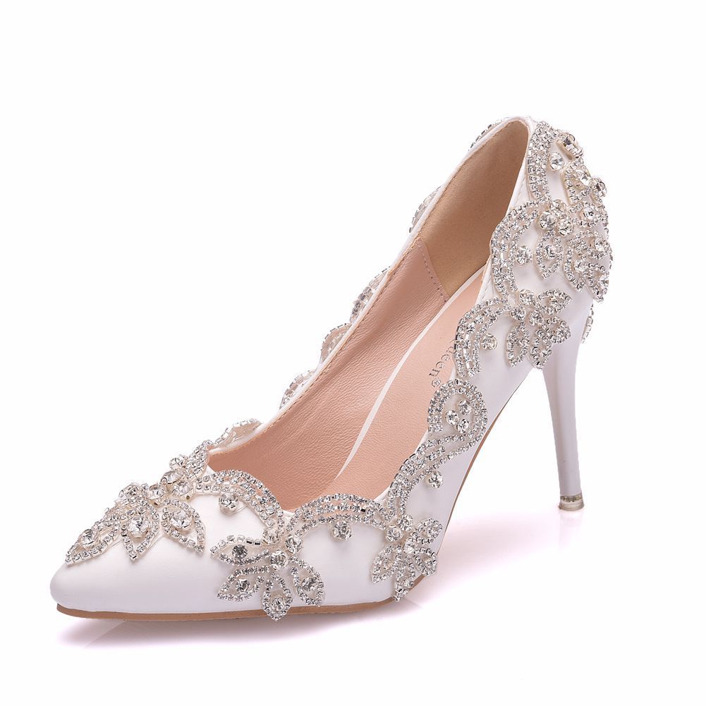 High Heel Rhinestone Shoes