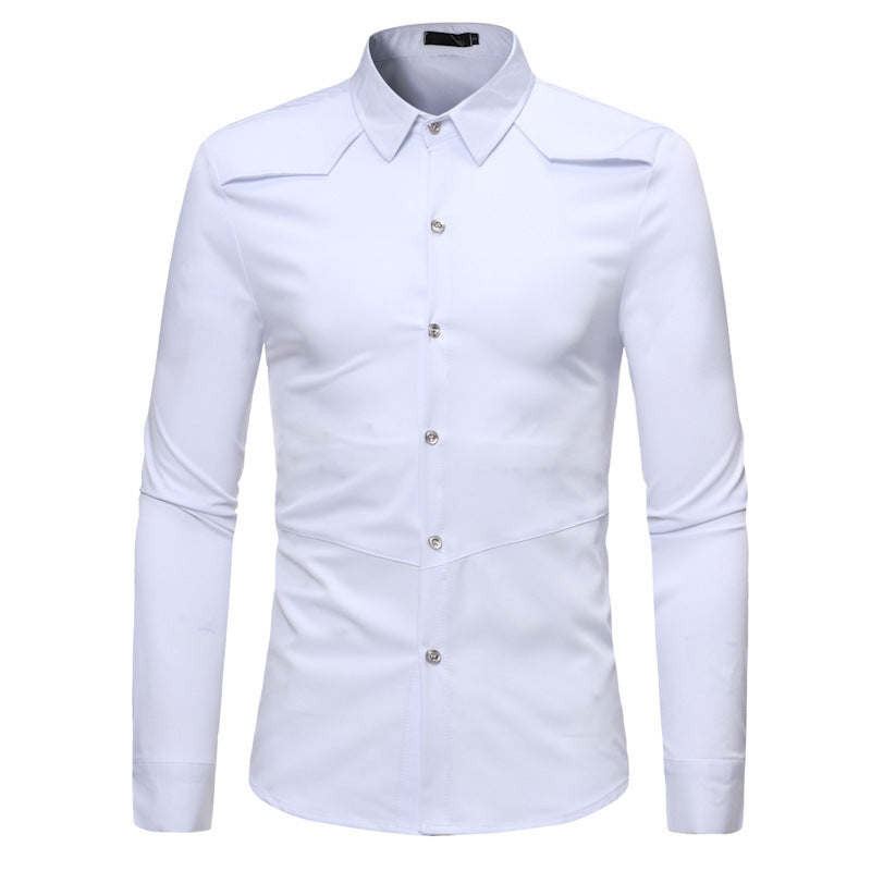 Long sleeve lapel shirt