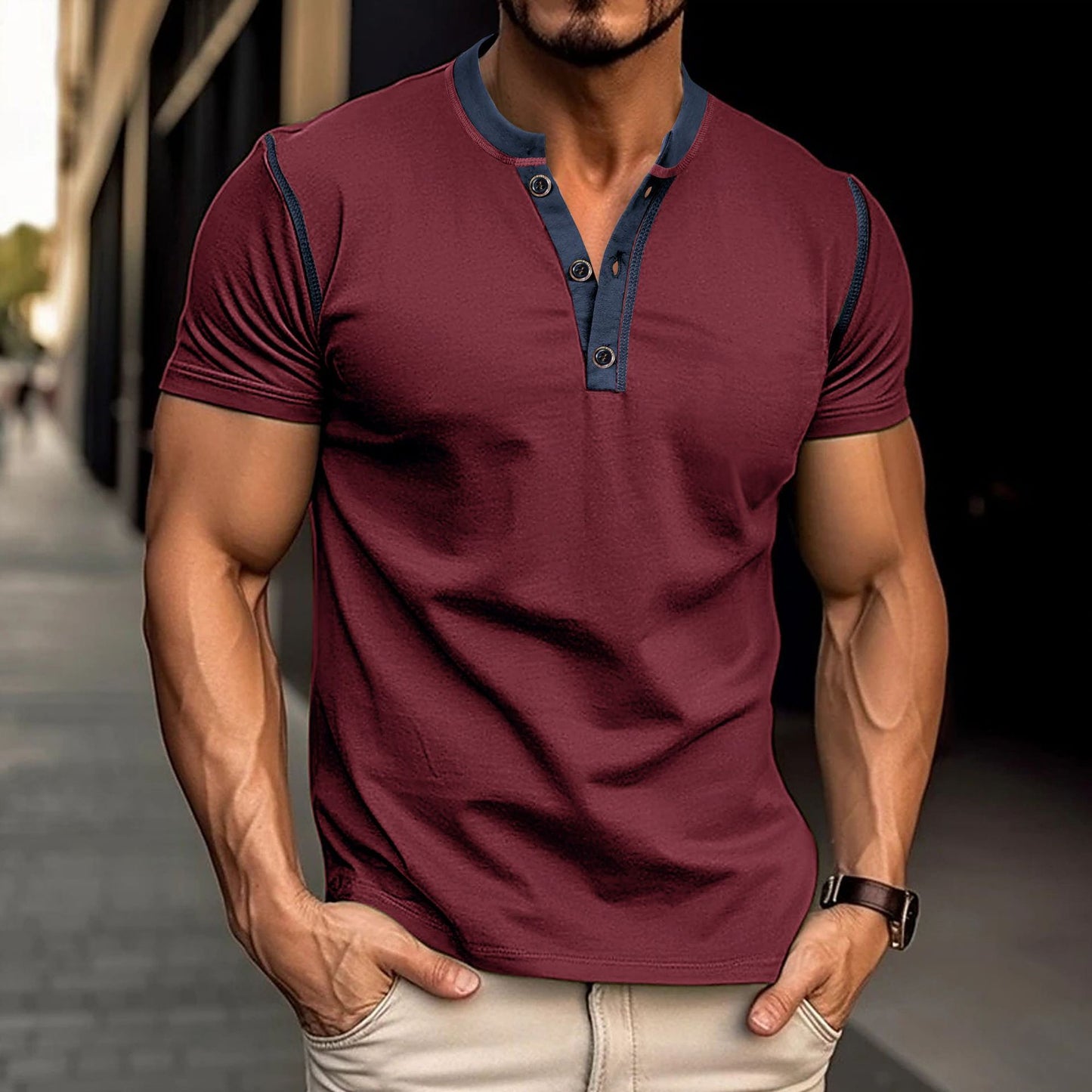 Short-sleeved Summer Polo Shirt