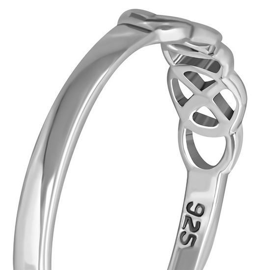 Scottish Celtic Knot Sterling Silver Ring