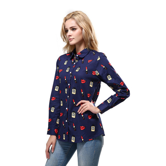 Tops Long Sleeve Cotton  Women's Bottoming Shirt