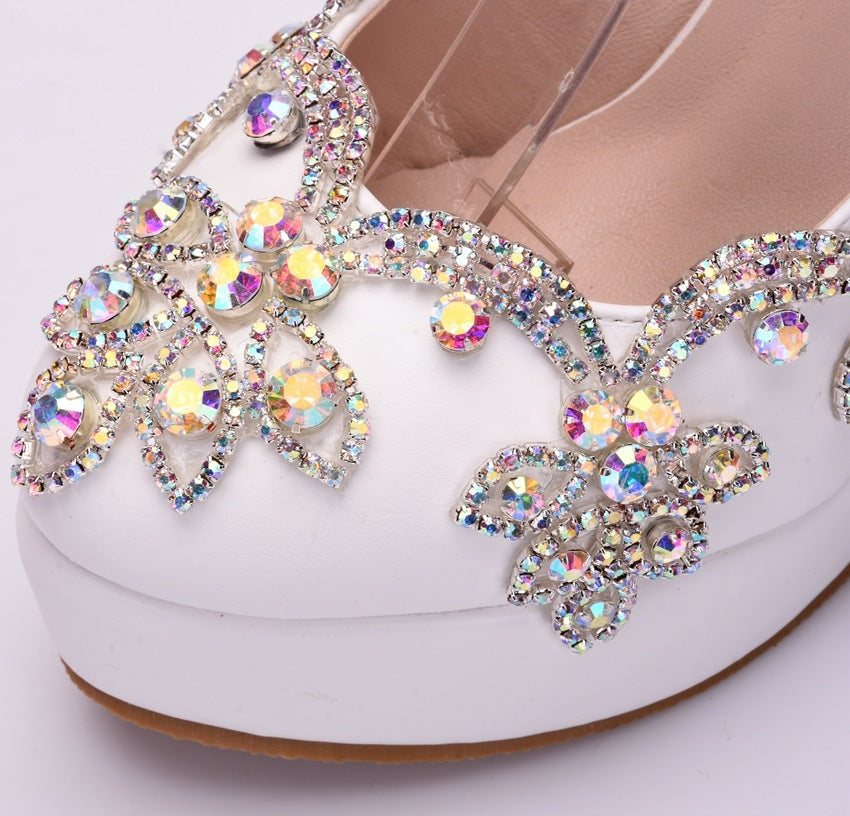 High Heel Rhinestone Shoes