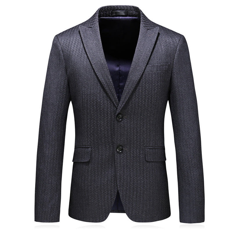 Men's Formal Striped Suit Jacket