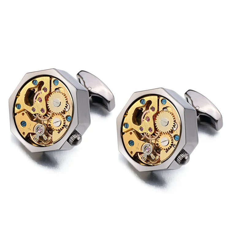 Hot Watch Movement Cufflinks