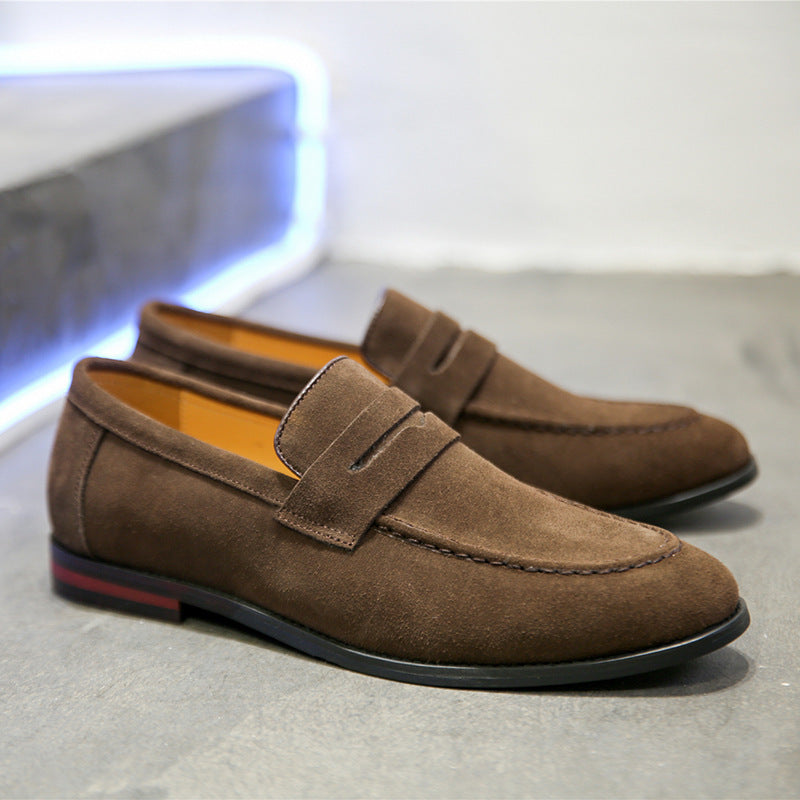 Lazy Nubuck Casual Leather Shoes