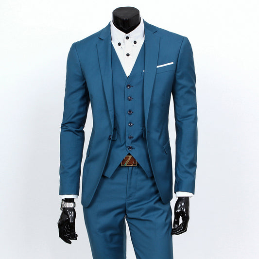 Trendy Slim Fit Three-Piece Suit