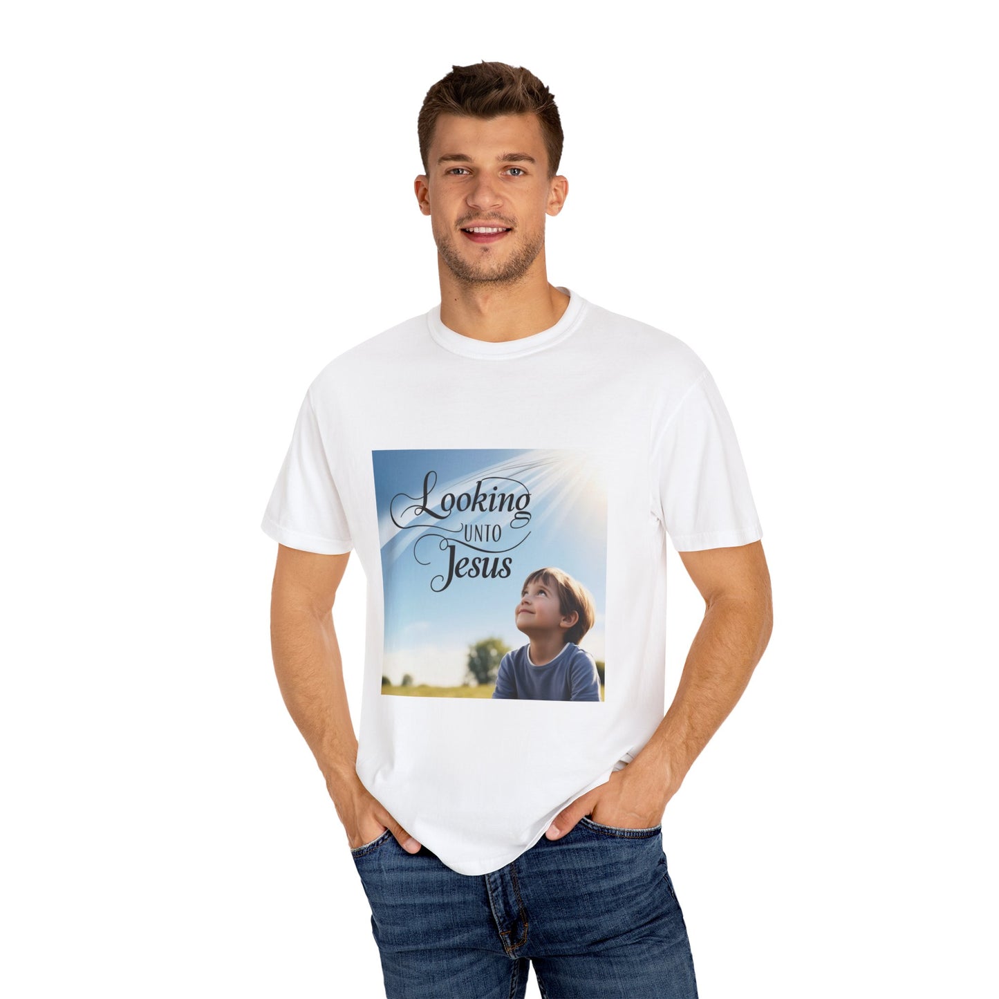 Looking Unto Jesus Unisex T-shirt