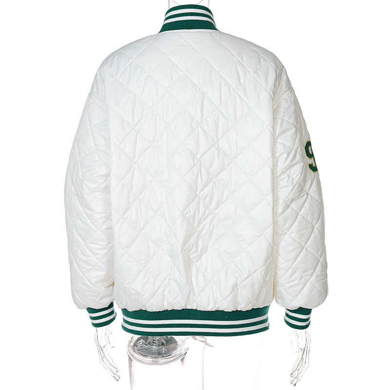 Chic Vintage Embroidery Women's Bomber Jacket