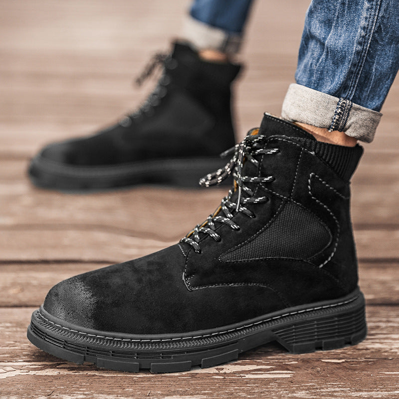 Trendy Autumn And Winter Martin Suede Boots