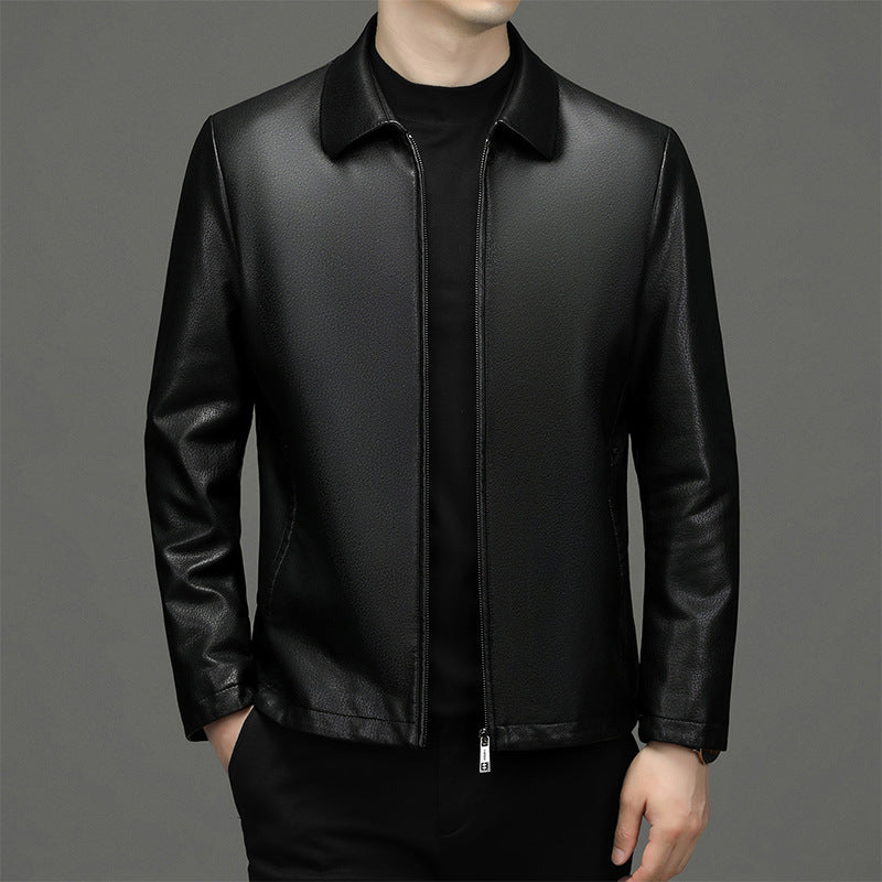 Luxury Leather Coat