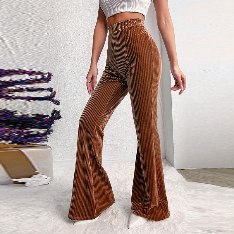 Corduroy Wide-Bottom Casual Pants