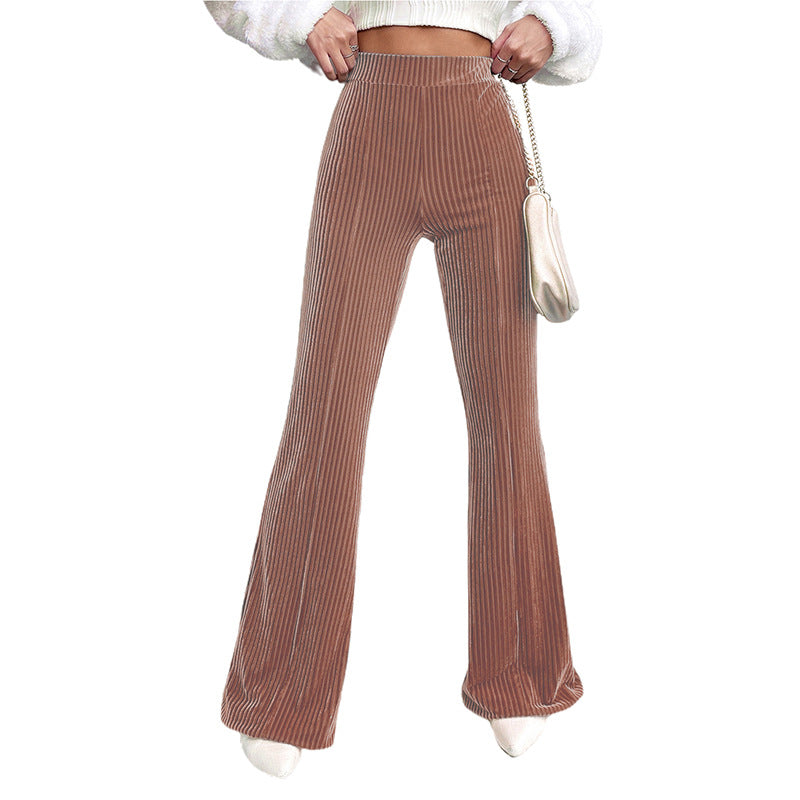 Corduroy Wide-Bottom Casual Pants