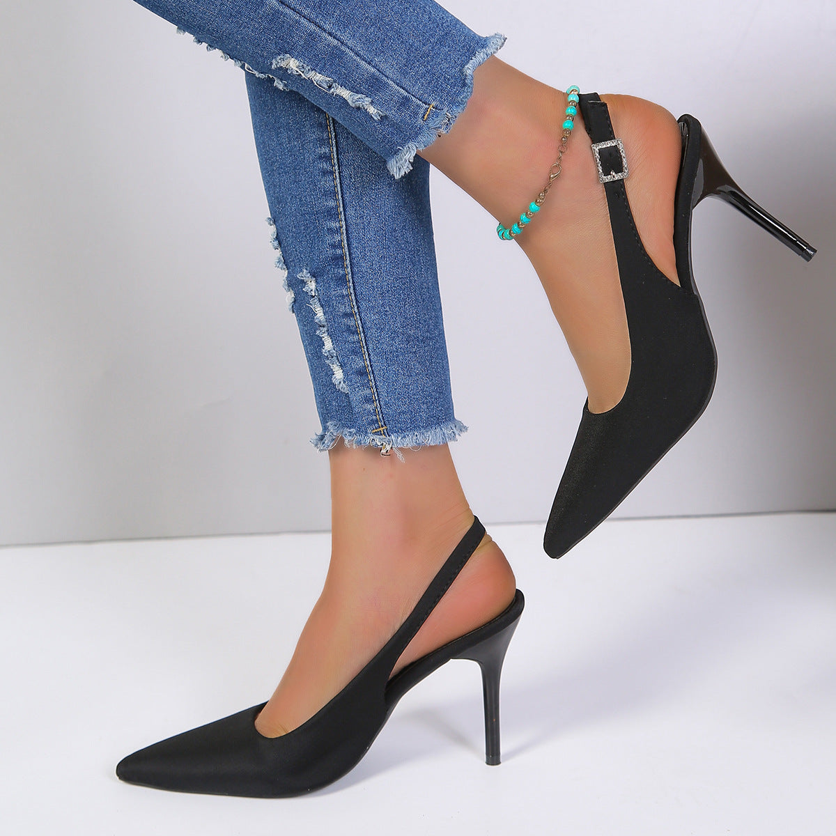 Pointed Toe Stiletto Heel Shoes