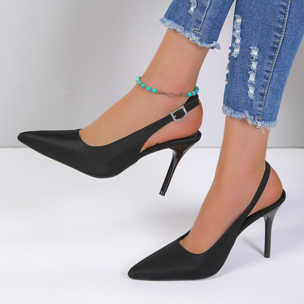 Pointed Toe Stiletto Heel Shoes