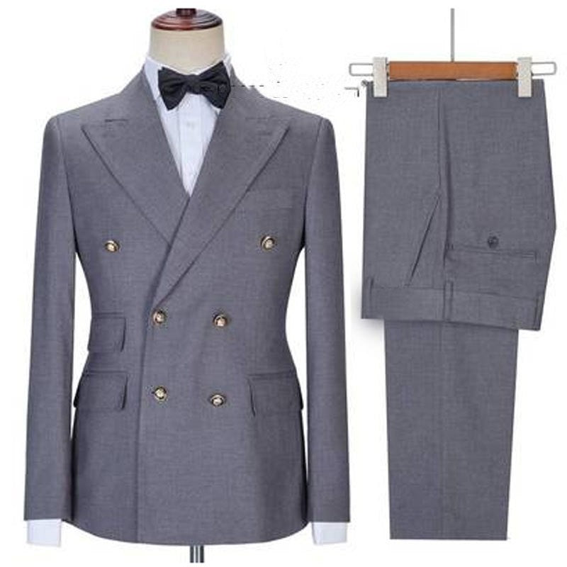 Men's Double Breasted Two-piece Suit