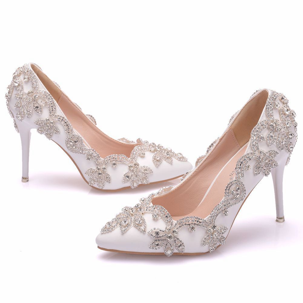 High Heel Rhinestone Shoes