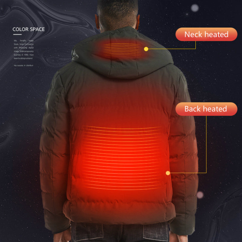 Men's Trendy USB Smart Electric Heated Winter Jacket