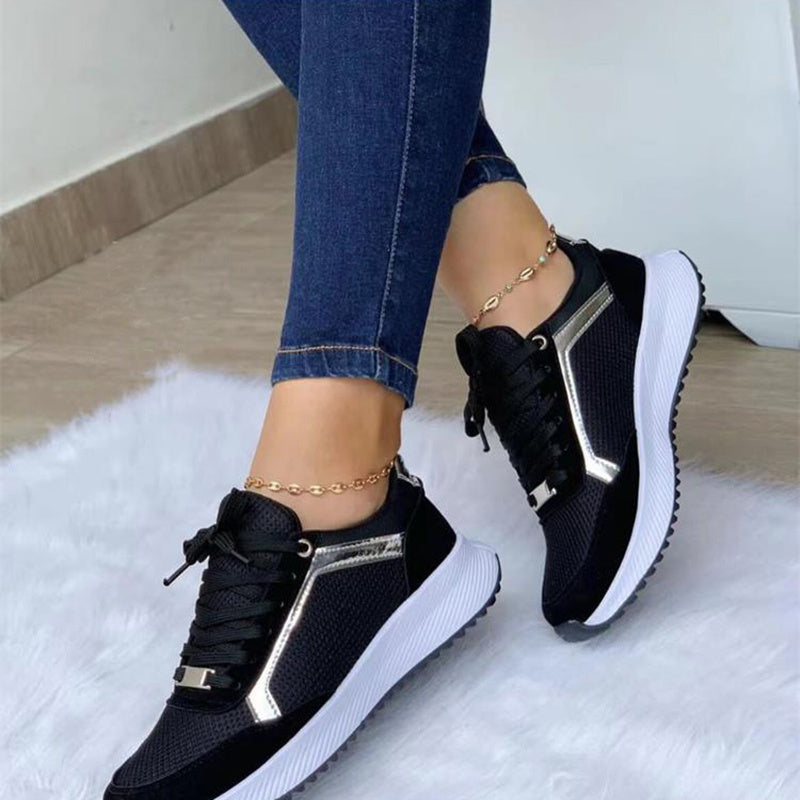 Women Lace Up Sneakers