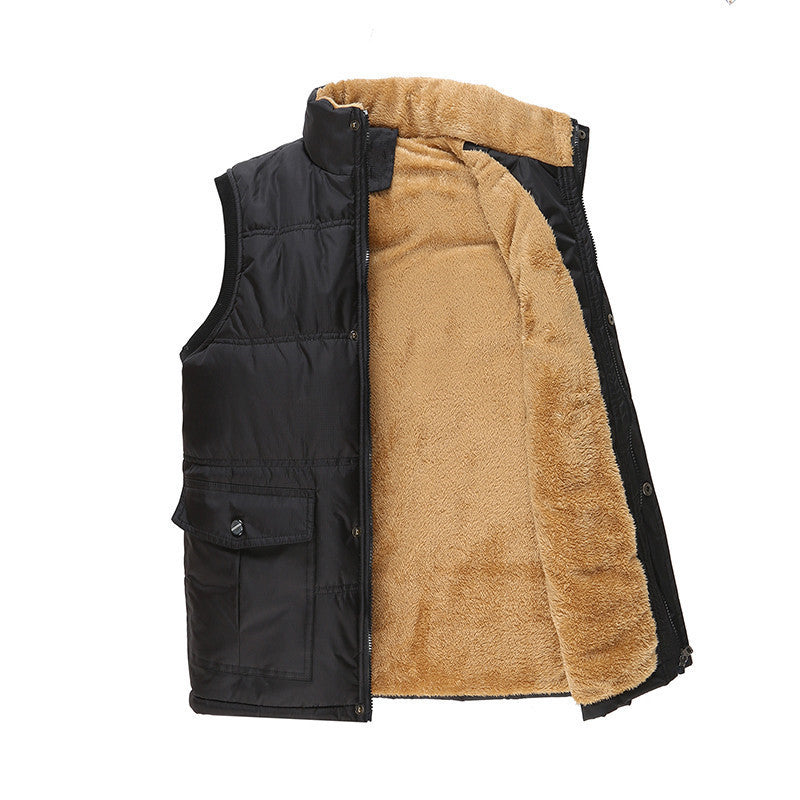 Trendy Fleece-Lined Down Cotton Vest