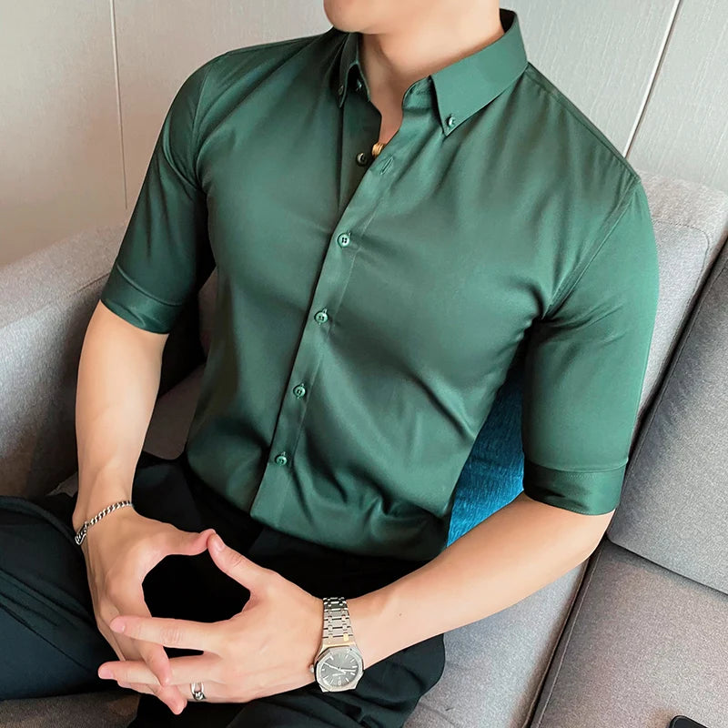 Men's Summer Big Size Half Sleeve Shirt