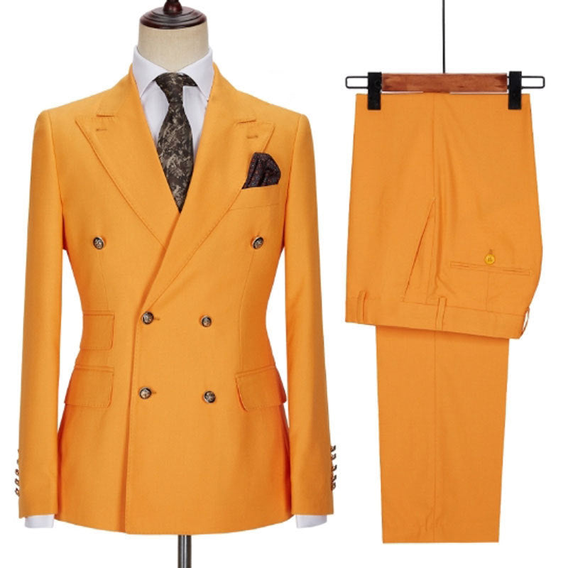 Men's Double Breasted Two-piece Suit