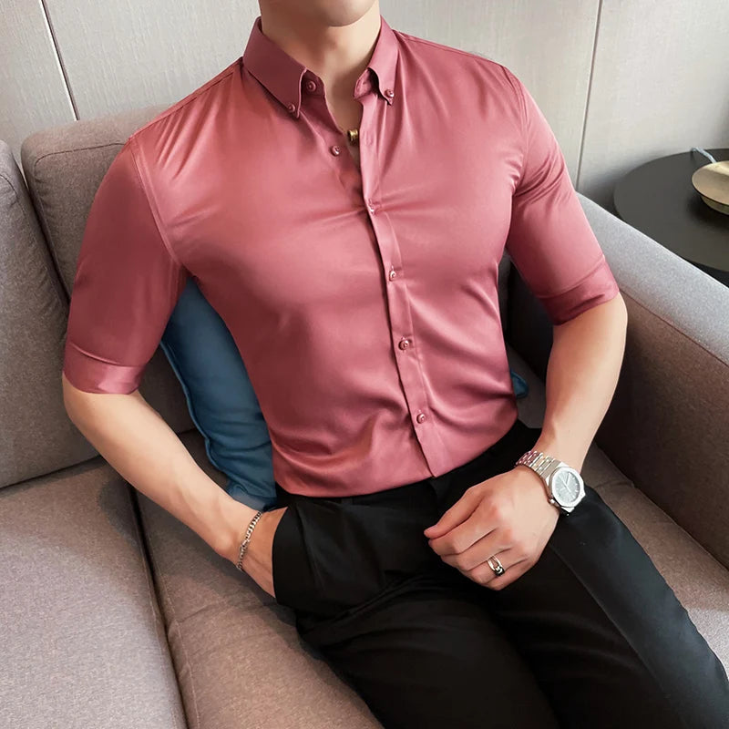 Men's Summer Big Size Half Sleeve Shirt