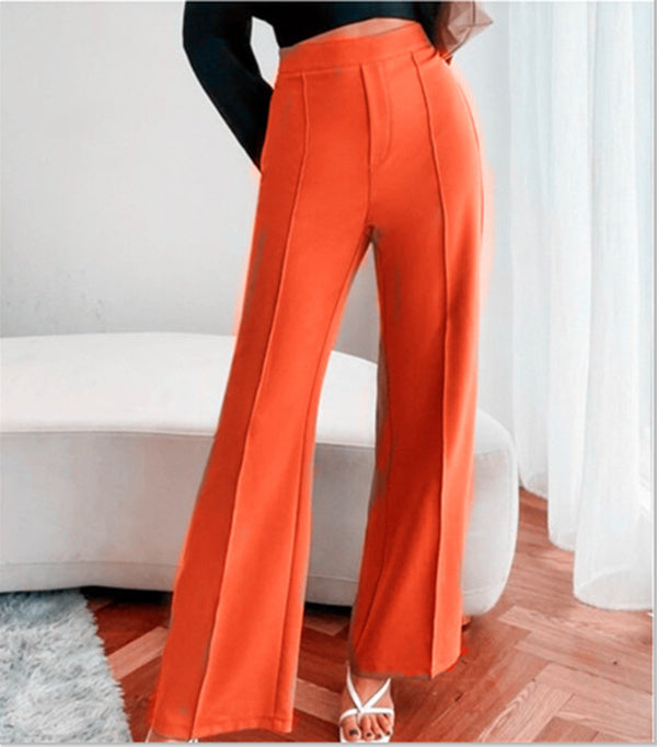 High Waist Loose Straight Pants