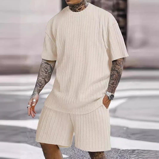 Men's Shorts Casual Knitted Suit